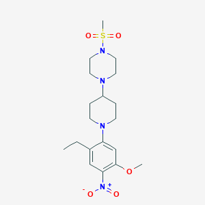 1-(1-(2-ethyl-5-methoxy-4-nitrophenyl)piperidin-4-yl)-4-(methylsulfonyl)piperazineͼƬ