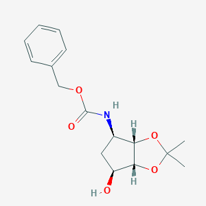 benzylN-[(3aS,4R,6S,6aR)-6-hydroxy-2,2-dimethyl-hexahydrocyclopenta[d][1,3]dioxol-4-yl]carbamateͼƬ