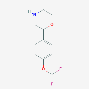 2-[4-(Difluoromethoxy)phenyl]morpholineͼƬ