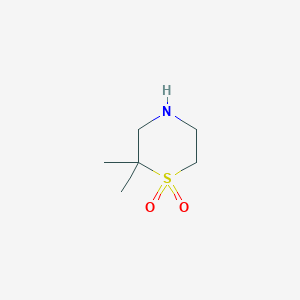 2,2-dimethyl-1-thiomorpholine-1,1-dioneͼƬ