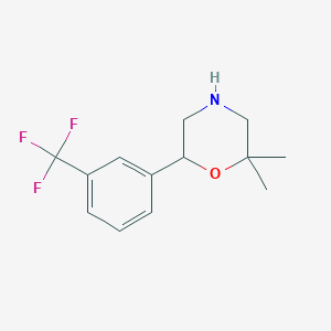 2,2-dimethyl-6-[3-(trifluoromethyl)phenyl]morpholineͼƬ