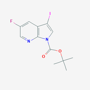 tert-butyl5-fluoro-3-iodo-pyrrolo[2,3-b]pyridine-1-carboxylateͼƬ