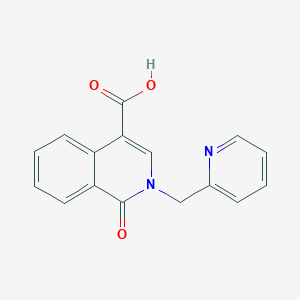 1-Oxo-2-(pyridin-2-ylmethyl)-1,2-dihydroisoquinoline-4-carboxylic AcidͼƬ