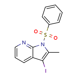 1-(benzenesulfonyl)-3-iodo-2-methyl-1H-pyrrolo[2,3-b]pyridineͼƬ