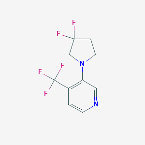 3-(3,3-Difluoropyrrolidin-1-yl)-4-(trifluoromethyl)pyridineͼƬ
