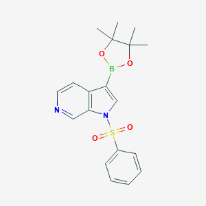 1-(benzenesulfonyl)-3-(4,4,5,5-tetramethyl-1,3,2-dioxaborolan-2-yl)-1H-pyrrolo[2,3-c]pyridine图片