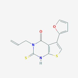 3-Allyl-5-(2-furyl)-2-mercaptothieno[2,3-d]pyrimidin-4(3H)-oneͼƬ