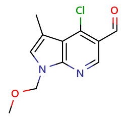 4-chloro-1-(methoxymethyl)-3-methyl-1H-pyrrolo[2,3-b]pyridine-5-carbaldehydeͼƬ