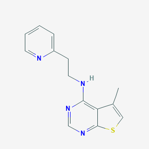 5-methyl-N-[2-(2-pyridinyl)ethyl]thieno[2,3-d]pyrimidin-4-amineͼƬ