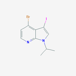 4-Bromo-3-iodo-1-isopropyl-1H-pyrrolo[2,3-b]pyridineͼƬ