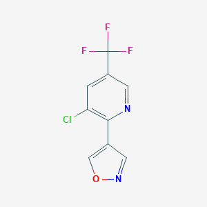 3-Chloro-2-(1,2-oxazol-4-yl)-5-(trifluoromethyl)pyridineͼƬ