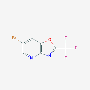 6-Bromo-2-(trifluoromethyl)oxazolo[4,5-b]pyridine图片