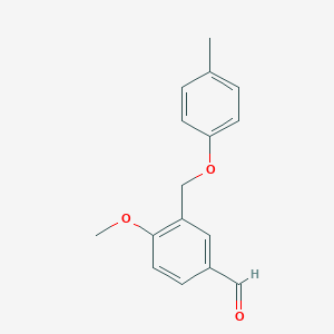 4-Methoxy-3-[(4-methylphenoxy)methyl]benzaldehydeͼƬ