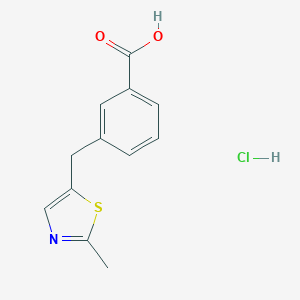 3-[(2-methyl-1,3-thiazol-5-yl)methyl]benzoic acid hydrochlorideͼƬ