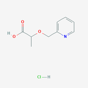 2-(pyridin-2-ylmethoxy)propanoic acid hydrochloride图片