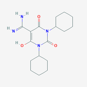 1,3-Dicyclohexyl-6-hydroxy-2,4-dioxo-1,2,3,4-tetrahydropyrimidine-5-carboximidamide图片