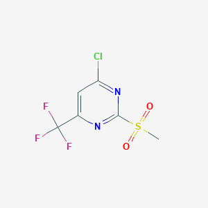 4-Chloro-2-(methylsulfonyl)-6-(trifluoromethyl)pyrimidineͼƬ