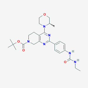 (S)-tert-butyl 2-(4-(3-ethylureido)phenyl)-4-(3-methylmorpholino)-5,6-dihydropyrido[3,4-d]pyrimidine-7(8H)-carboxylateͼƬ