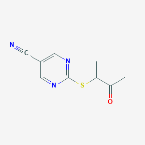 2-[(1-methyl-2-oxopropyl)sulfanyl]-5-pyrimidinecarbonitrileͼƬ