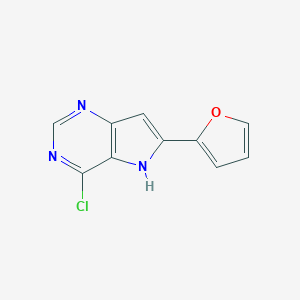 4-chloro-6-(furan-2-yl)-5H-pyrrolo[3,2-d]pyrimidineͼƬ