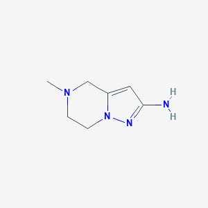 5-Methyl-4,5,6,7-tetrahydropyrazolo[1,5-a]pyrazin-2-amineͼƬ