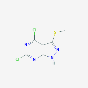 4,6-Dichloro-3-(methylthio)-1H-pyrazolo[3,4-d]pyrimidineͼƬ