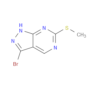 3-bromo-6-(methylsulfanyl)-1H-pyrazolo[3,4-d]pyrimidineͼƬ