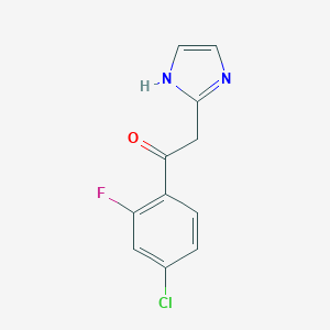 1-(4-Chloro-2-fluorophenyl)-2-(1H-imidazol-2-yl)ethan-1-oneͼƬ