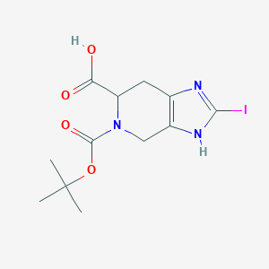 5-(tert-Butoxycarbonyl)-2-iodo-4,5,6,7-tetrahydro-1H-imidazo[4,5-c]pyridine-6-carboxylic acidͼƬ