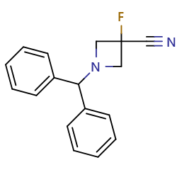 1-(diphenylmethyl)-3-fluoroazetidine-3-carbonitrileͼƬ