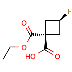 trans-1-(ethoxycarbonyl)-3-fluorocyclobutane-1-carboxylicacidͼƬ