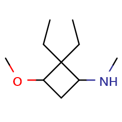 2,2-diethyl-3-methoxy-N-methylcyclobutan-1-amineͼƬ