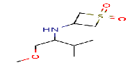 3-[(1-methoxy-3-methylbutan-2-yl)amino]-1?-thietane-1,1-dioneͼƬ