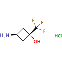 trans-3-amino-1-(trifluoromethyl)cyclobutan-1-olhydrochlorideͼƬ