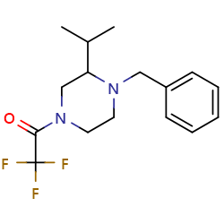 1-[4-benzyl-3-(propan-2-yl)piperazin-1-yl]-2,2,2-trifluoroethan-1-oneͼƬ