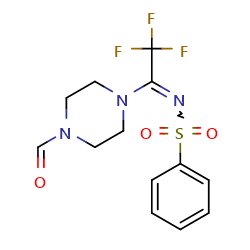 N-[2,2,2-trifluoro-1-(4-formylpiperazin-1-yl)ethylidene]benzenesulfonamideͼƬ