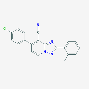 7-(4-Chlorophenyl)-2-(2-methylphenyl)[1,2,4]triazolo[1,5-a]pyridine-8-carbonitrileͼƬ