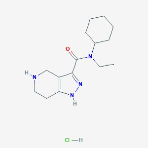 N-Cyclohexyl-N-ethyl-4,5,6,7-tetrahydro-1H-pyrazolo[4,3-c]pyridine-3-carboxamide HClͼƬ
