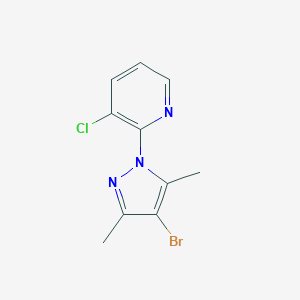 2-(4-Bromo-3,5-dimethyl-1H-pyrazol-1-yl)-3-chloropyridineͼƬ