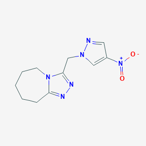 3-[(4-nitro-1H-pyrazol-1-yl)methyl]-6,7,8,9-tetrahydro-5H-[1,2,4]triazolo[4,3-a]azepineͼƬ