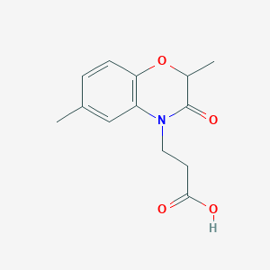 3-(2,6-Dimethyl-3-oxo-2,3-dihydro-benzo[1,4]-oxazin-4-yl)-propionic acidͼƬ