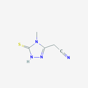 2-(5-Mercapto-4-methyl-4H-1,2,4-triazol-3-yl)acetonitrileͼƬ