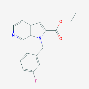 ethyl 1-[(3-fluorophenyl)methyl]-1H-pyrrolo[2,3-c]pyridine-2-carboxylateͼƬ