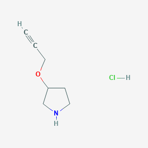 3-(Prop-2-yn-1-yloxy)pyrrolidine HydrochlorideͼƬ