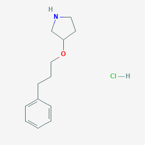 3-(3-Phenylpropoxy)pyrrolidine Hydrochloride图片