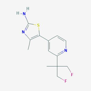 5-(2-(1,3-Difluoro-2-methylpropan-2-yl)-pyridin-4-yl)-4-methylthiazol-2-amineͼƬ