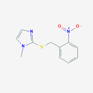 1-Methyl-2-{[(2-nitrophenyl)methyl]sulfanyl}-1H-imidazoleͼƬ