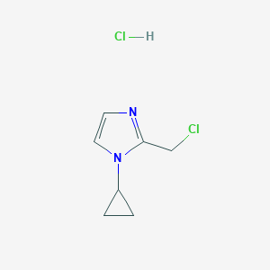 2-(chloromethyl)-1-cyclopropyl-1H-imidazole hydrochlorideͼƬ