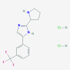 2-(pyrrolidin-2-yl)-4-[3-(trifluoromethyl)phenyl]-1H-imidazole dihydrochlorideͼƬ