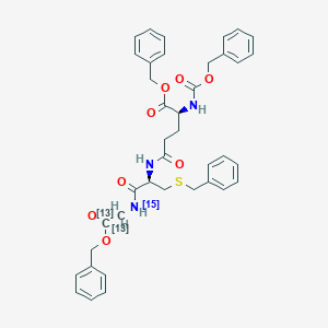 N-Cbz-O-Bzl-L-Glu-S-Bzl-L-Cys-Gly[13C2,15N]-OBzlͼƬ